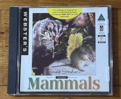 Webster’s Ronald Strahan’s Australian Mammals Windows 95 & 3.1 PC CD ROM - Image 1 of 4