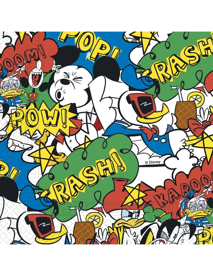 Disney PR89208 Pack of 20 Mickey Mouse Napkins - Super Cool by Disney - Image 1 of 1