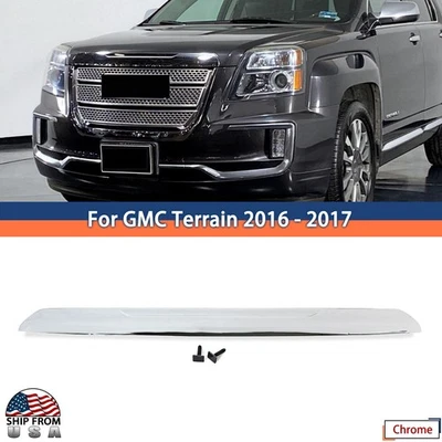 For GMC Terrain 2016-2017 Chrome Front Upper Hood Molding Trim Moulding 84026888 Foto 1 de 4