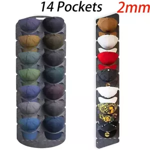 14 Hat Rack Organizer Baseball Holder Storage Hanger Door Wall Coat Caps Stands - Picture 1 of 12