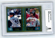 2001 TOPPS TRADED #T99 ICHIRO SUZUKI ALBERT PUJOLS GOLD ROOKIE CARD /2001 BGS 8