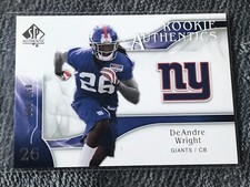 2009 SP Authentic Football Card #272 DeAndre Wright Rookie /999