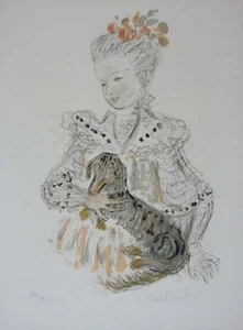 Constantin (Kostia) Terechkovitch "The Heart in Feast" Original Lithograph S/N - Picture 1 of 1