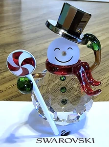 ☃️ Swarovski Crystal 2023 "Holiday Cheers", Large, Dulcis Snowman Figurine NIB - Picture 1 of 23