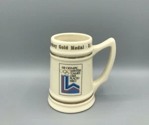 Xlll Olympic Winter Games Lake Placid 1980 Hockey Gold Medal - U.S.A. Beer Stein - Picture 1 of 10