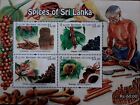 Sri Lanka Stamps Miniature Sheet, Souvenir Sheet Spices of Sri Lanka