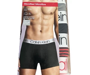 Tronchetti Calvin Klein uomo (X-LARGE) MICROFIBRA NP24300810 nuovi con etichette (confezione da 4) - Foto 1 di 7