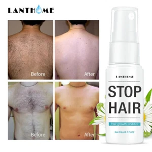Permanent Hair Removal Spray Painless Stop Hair Growth Inhibitor Remover Smooth - Picture 1 of 24