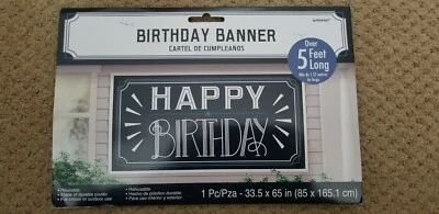 Nuevo Lote Decoración Cumpleaños Temática Vintage Azul y Plata Foto 1 de 3