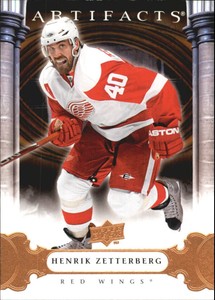 2009-10 Artifacts Red Wings Hockey Card #18 Henrik Zetterberg