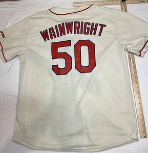New St. Louis Cardinals Jersey Size XL #50 Wainwright Equifax Sponsored Baseball - Picture 1 of 4