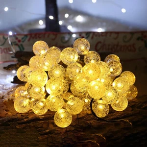 50 Led 7M Solar Lights Street Garland Garden Outdoor Christmas Tree Decoration - Picture 1 of 19