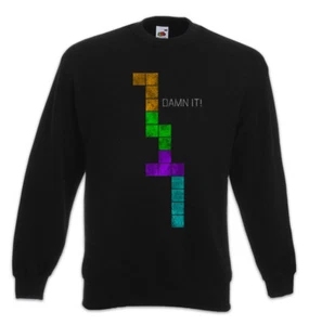 Damn It! Sweatshirt Pullover Fun Nerd Geek Gamer Games Gaming Retro Game - Picture 1 of 1