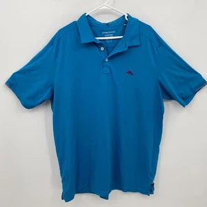 Tommy Bahama Polo Manga Corta Islandzone Azul Sólido Talla XXLT Para Hombres - Imagen 1 de 10