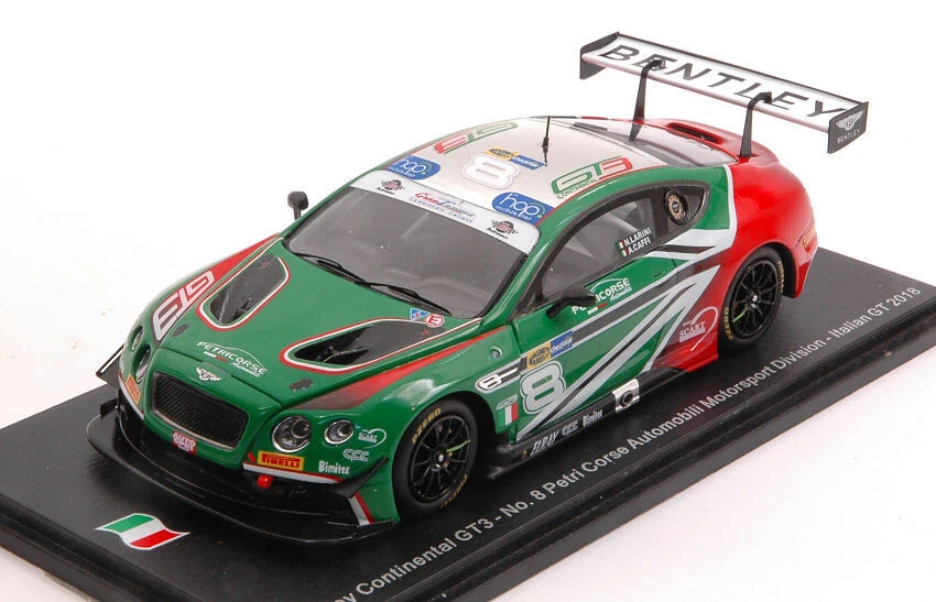 Spark Model BENTLEY CONTINENTAL GT3 N.8 ITALIAN GT 2018 NLARINI-A.CAFFI 1:43 - Immagine 1 di 1