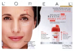 L'oreal Andie MacDowell 2007 belleza anuncio de revista de 2 páginas - Imagen 1 de 1