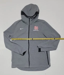 Felpa Nike Fri Fit Tech Fleece Maryland Basketball Full Zip con cappuccio uomo grande finto collo - Foto 1 di 7