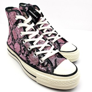pink sequin converse