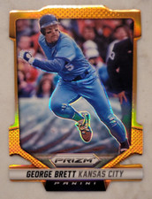 George Brett 2014 Panini Prizm Orange Die-cut #29/60 KC Royals Rare card #166