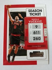2021-22 Panini Contenders Game Ticket Anniversary Nikola Vucevic Chicago bulls