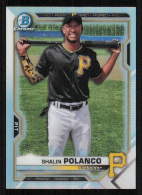 2021 Bowman Chrome Draft Refractors #BDC176 Shalin Polanco - Image 1 of 2