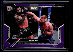 2024 Topps Now UFC 309 #30 Bo Nickal PURPLE PARALLEL 12/25 SSP Middleweight - Picture 1 of 2