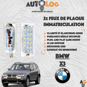 ✳️ 2x Feux de plaque d'immatriculation LED BMW X3 E83 ✳️  - Picture 1 of 4