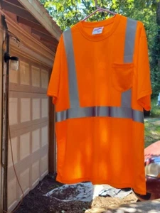 Box of 20 Corner Stone Hunter Orange Safety Work Shirts Size XL  - Picture 1 of 3