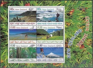 NEW ZEALAND 1999 Scenic Walks, Limited Edition Miniature Sheet MNH - Picture 1 of 1