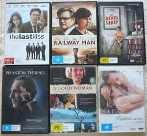 ROMANCE MOVIE COLLECTION 6 DVDs The Bookshop-The Railway Man-A Good Woman - Picture 1 of 2