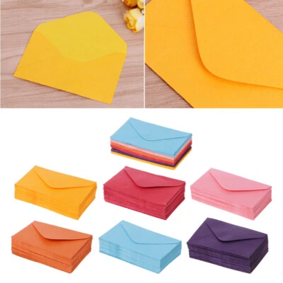 50pcs Candy colors postcard wedding invitation envelope small paper envelopes - image 1 of 4