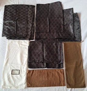 14X GUCCI Italy Authentic Dust Bags Diferent Sizes & Shapes - Picture 1 of 24