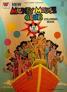 New Mickey Mouse Club Coloring Book 1977 Unused - Picture 1 of 3