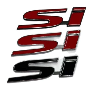Ultra Stylish, Sleek, Premium Metal Car Rear SI Badge Sticker for Car Decoration - Picture 1 of 9