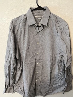 Perry Ellis Portfolio Mens Slim Fit Long Sleeve Shirt Multicolor Geometric M - Image 1 of 4