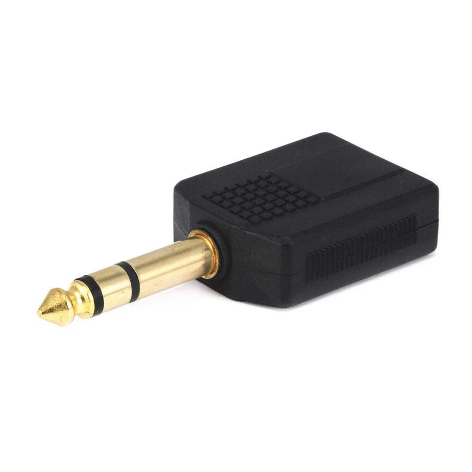 Enchufe S MONOPRICE 7221 1/4 pulgadas a 1/4 pulgadas S Jackx2 Spltr 14C331 Foto 1 de 1