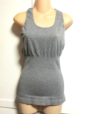 Marilyn Monroe Gray Shaper Racerback Tank Extra Chest Stretch Top -  Women's XL - Image 1 of 4