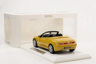 1:18 Norev Alfa Romeo GTV Spider 2.0 T.Spark Zoe Giallo 1999 Con Softtop 150pcs - Immagine 1 di 4