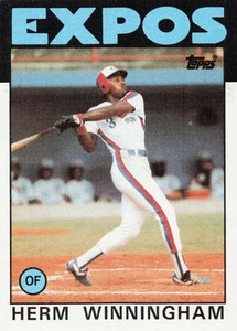 1986 Topps Baseball Herm Winningham Montreal Expos #448 - A - Picture 1 of 2