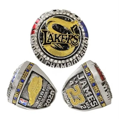 LA Lakers 2020 LeBron James 17th Banner commemorative Ring w/display Box - image 1 of 3