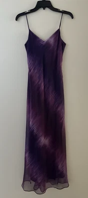 Vestido sin Mangas Vintage Niki Livas 4 Púrpura Semi Transparente Aberturas Y2K Hada Caprichosa Foto 1 de 4