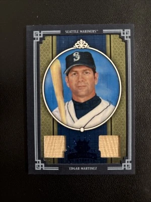 Edgar Martinez 2005 Diamond Kings Framed Blue Dual Bat Relic /50 - Image 1 of 2