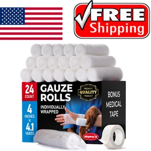 24 Rollos Vendas De Yeso Elasticas Gasa Para El Cuidado Heridas Manos Rodillas.. - Bild 1 von 7