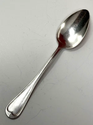 Cuchara sopera francesa antigua metal blanc 84 plateada 8,25" cubiertos Foto 1 de 4