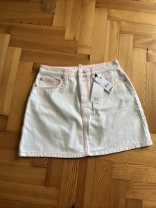 QS Rock Damen Weiß Gr. 38/40 Mini Jeans mit fancy Neon TOP!!! Neuwertig!!! - Bild 1 von 2