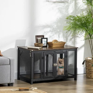 Big Dog Crate End Table Puppy Crate for Small Dogs Indoor, Pet Kennel - Picture 1 of 11