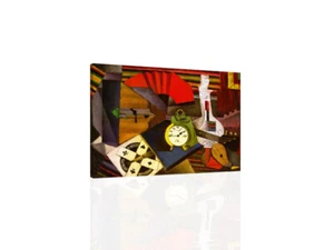 Diego Rivera El Reloj Alarma - LIENZO O IMPRESIÓN DE PARED ARTE - Imagen 1 de 2