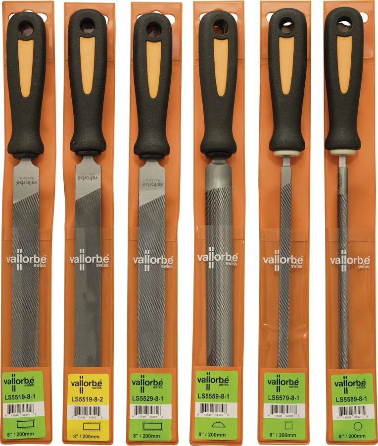 Vallorbe Engineers File Set - 6 Piece - 8 Inch Swiss Files - Image 1 of 1