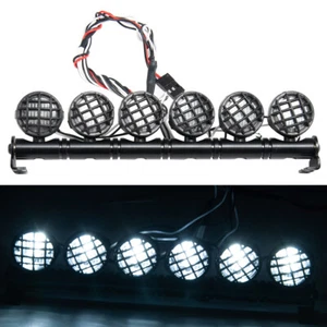 Barra de luz LED montada en el techo de aleación RC 6LED foco para 1/10 RC camión sobre orugas coche - Imagen 1 de 8