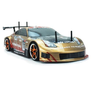 Hsp Remote Control 1/10 Brushless Motor On Road Drifting Rc Car Nissan 370Z Gold - Picture 1 of 8